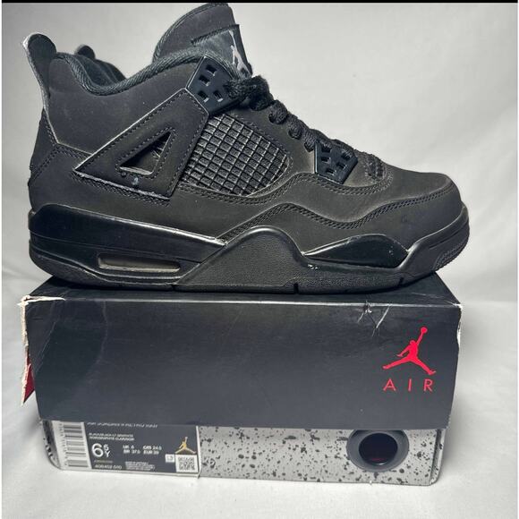 Size 6 - Nike Air Jordan 4 Retro GS Black Cat 2020 Men's Shoes